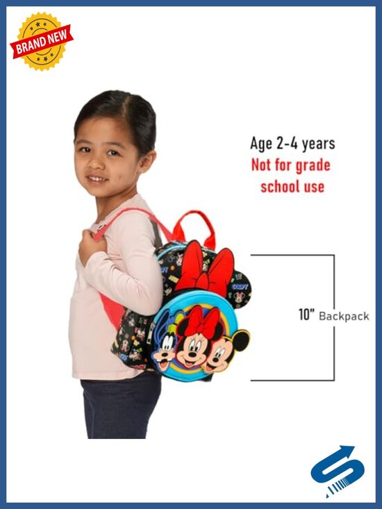 Faux Leather Mini Backpack Set - Adjustable Straps, 10\